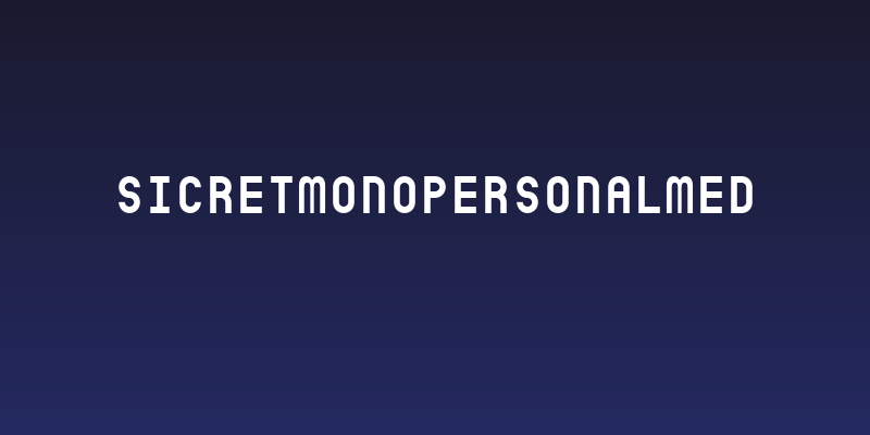 SicretMonoPERSONALMed Social Header