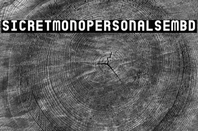 SicretMonoPERSONALSemBd Caratteri examples