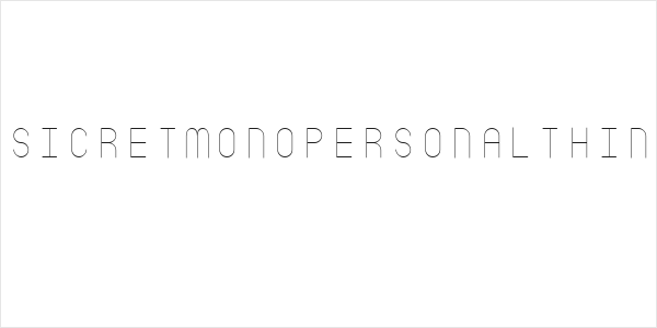 SicretMonoPERSONALThin Logo