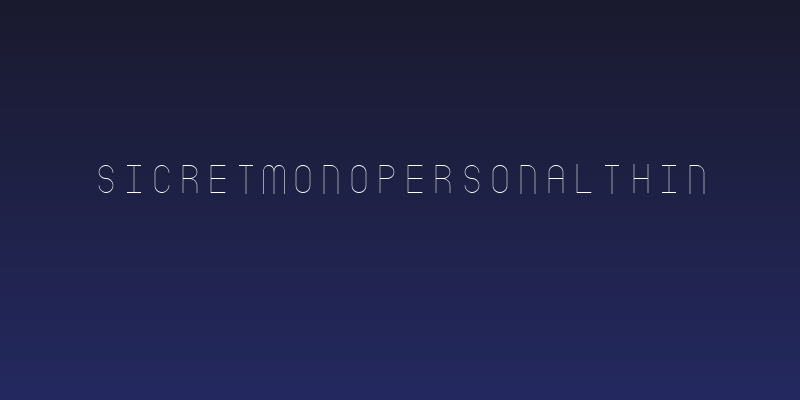 SicretMonoPERSONALThin Social Header