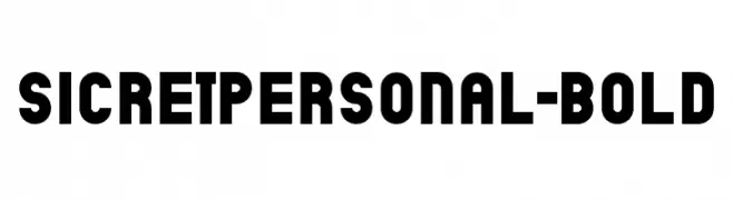 SicretPERSONAL-Bold  Скачать бесплатные шрифты