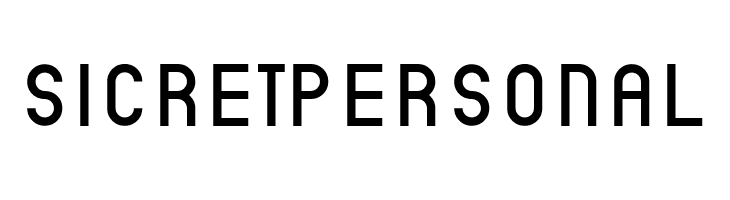 SicretPERSONAL  Скачать бесплатные шрифты