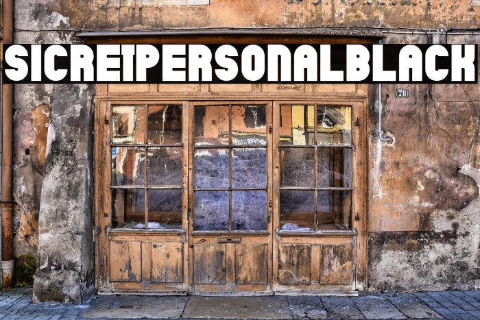 SicretPERSONALBlack Example 2