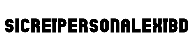 SicretPERSONALExtBd  नि: शुल्क फ़ॉन्ट्स डाउनलोड