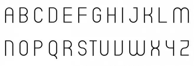 SicretPERSONALExtLt Schriftart Groß