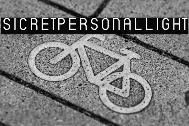 SicretPERSONALLight Font examples