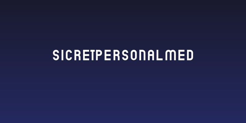 SicretPERSONALMed Social Header