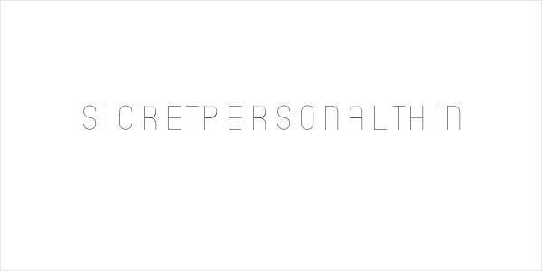 SicretPERSONALThin Logo