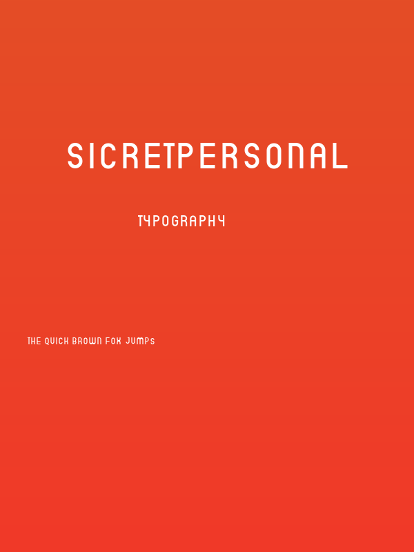 SicretPERSONAL Poster