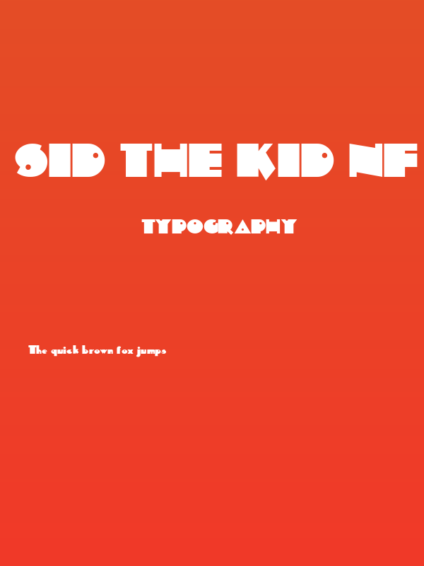Sid The Kid NF Poster