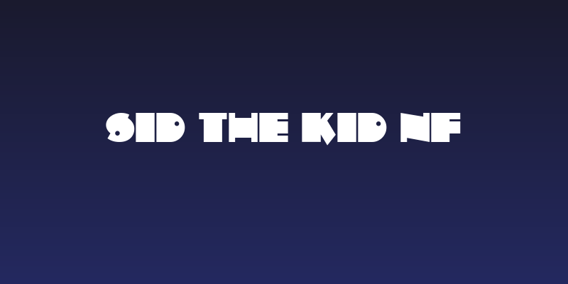Sid The Kid NF Social Header