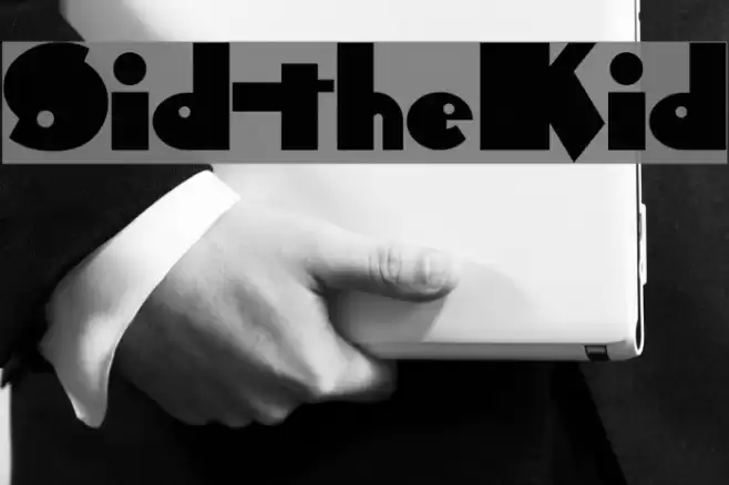 Sid-theKid Font examples