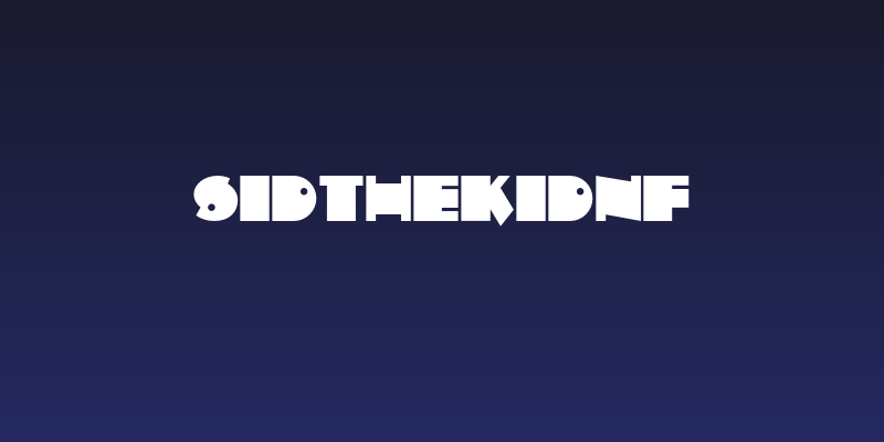 SidTheKidNF Social Header