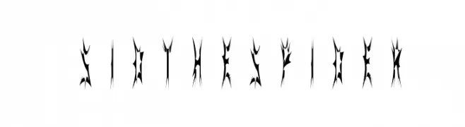 SidTheSpider  Frei Schriftart Herunterladen