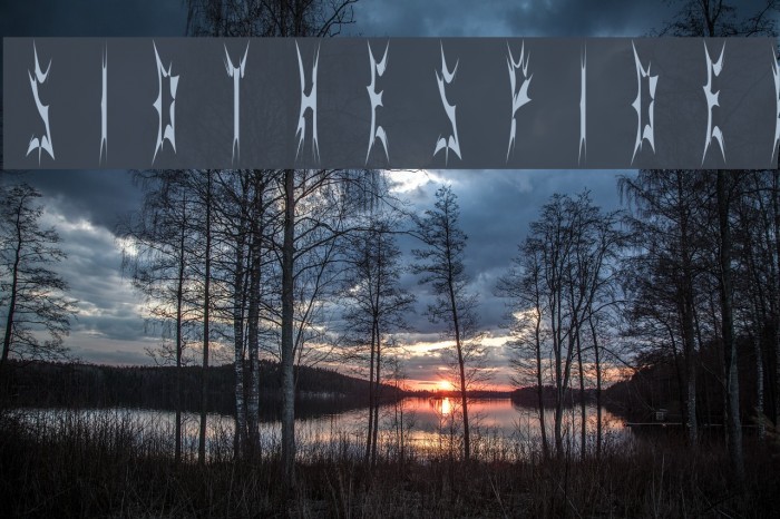 SidTheSpider Font examples