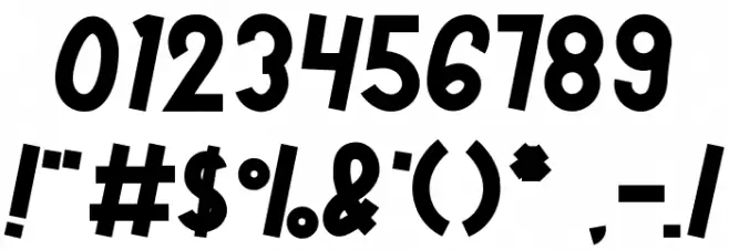 Side Love Font OTHER CHARS