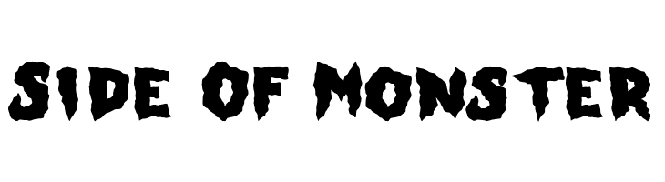 Side Of Monster  नि: शुल्क फ़ॉन्ट्स डाउनलोड