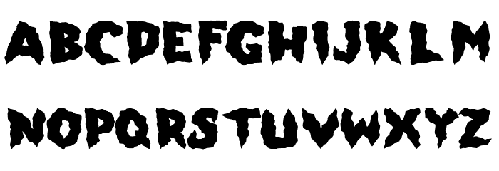 Side Of Monster Font LOWERCASE