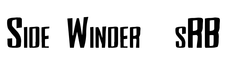 Side Winder [sRB]  Frei Schriftart Herunterladen