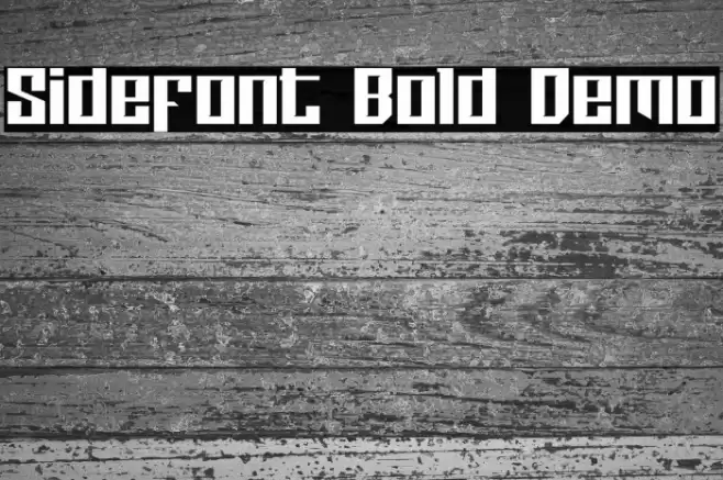 Sidefont Bold Demo फ़ॉन्ट examples