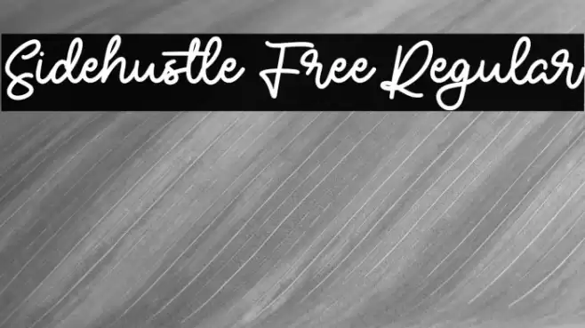 Sidehustle Free Regular Font examples