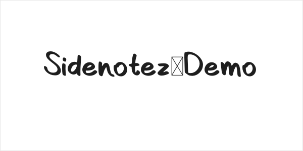 Sidenotez-Demo Logo