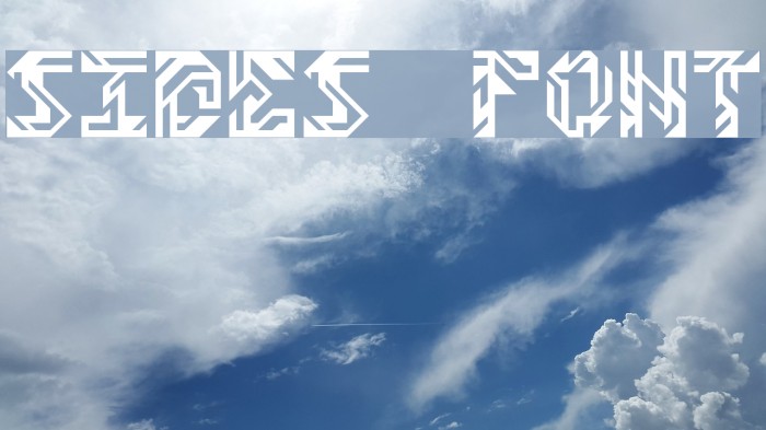 Sides Font examples