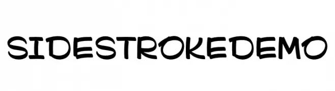 Sidestroke DEMO  Fuentes Gratis Descargar
