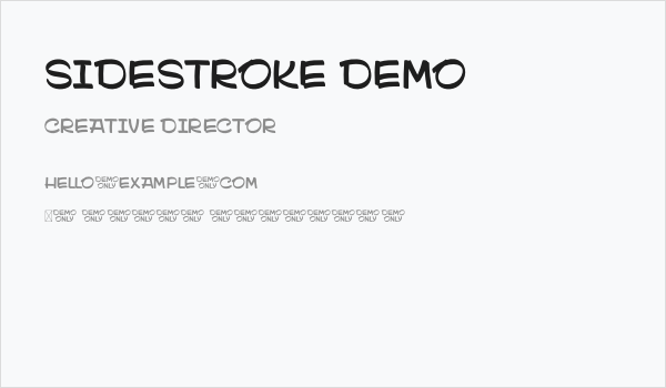Sidestroke DEMO Business Card