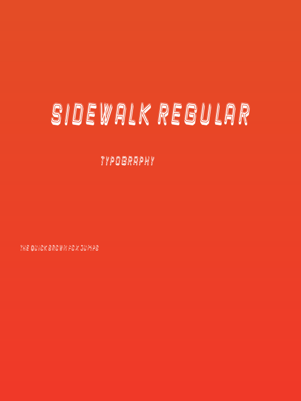 Sidewalk Regular Poster