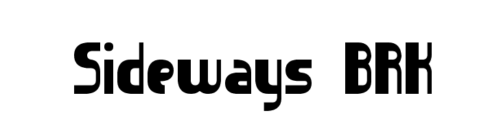 Sideways BRK  フリーフォントのダウンロード