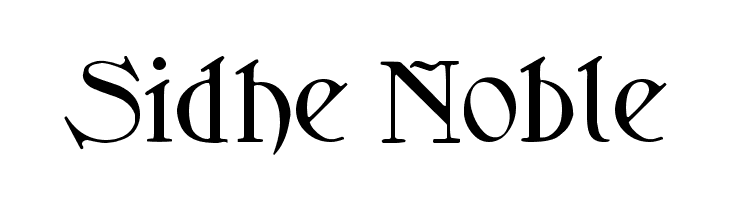 Sidhe Noble  Free Fonts Download