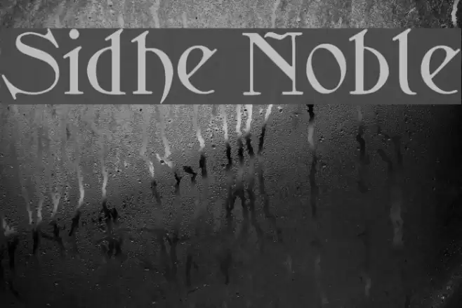 Sidhe Noble Font examples
