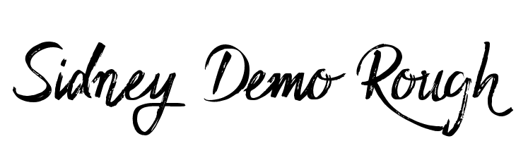 Sidney Demo Rough  font caratteri gratis