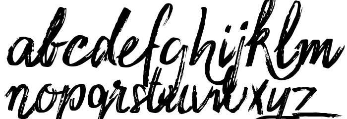 Sidney Demo Rough Font LOWERCASE