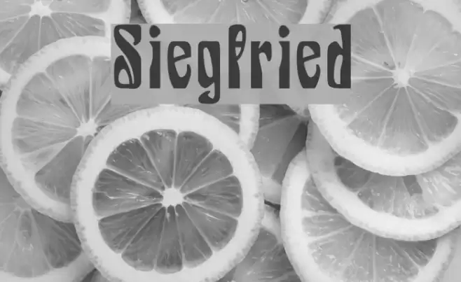 Siegfried Font examples