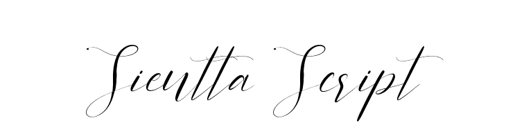Sientta Script  font caratteri gratis