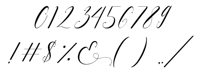 Sientta Script Font OTHER CHARS