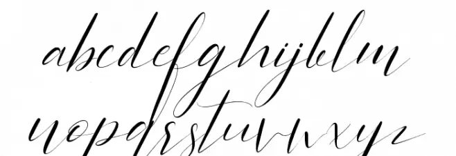 Sientta Script フォント 小文字