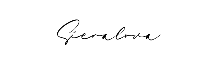 Sieralova  font caratteri gratis