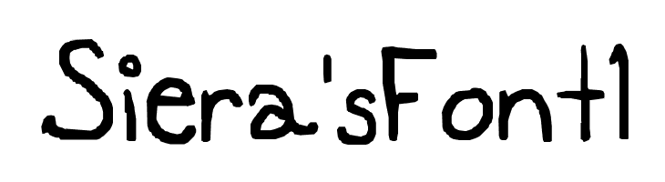 Siera'sFont1  Frei Schriftart Herunterladen