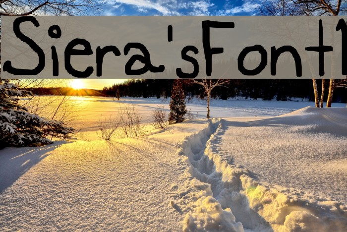 Siera'sFont1 Example 2