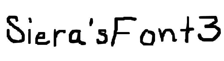 Siera'sFont3  नि: शुल्क फ़ॉन्ट्स डाउनलोड