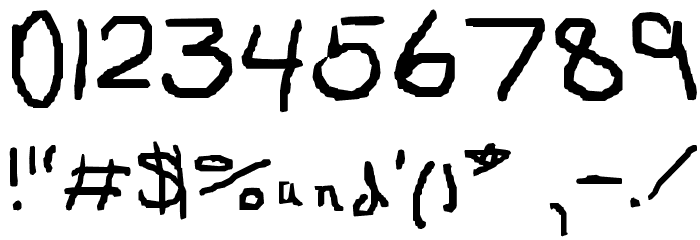 Siera'sFont3 Font OTHER CHARS