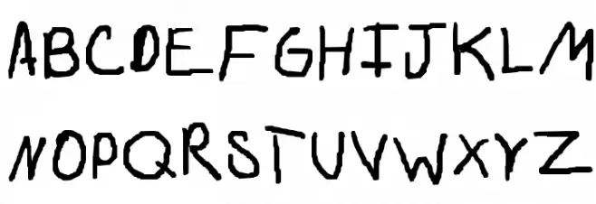 Siera'sFont3 字体 大写