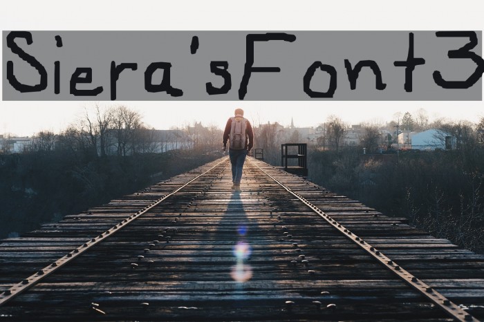 Siera'sFont3 Font examples