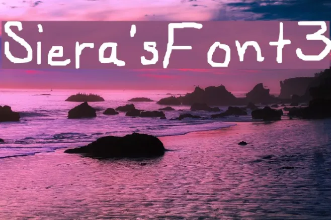 Siera'sFont3 Example 2