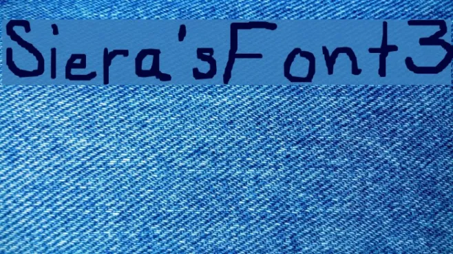 Siera'sFont3 Example 3