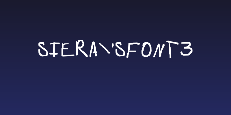 Siera'sFont3 Social Header