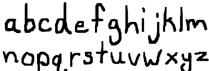 Siera'sFont3 Font LOWERCASE